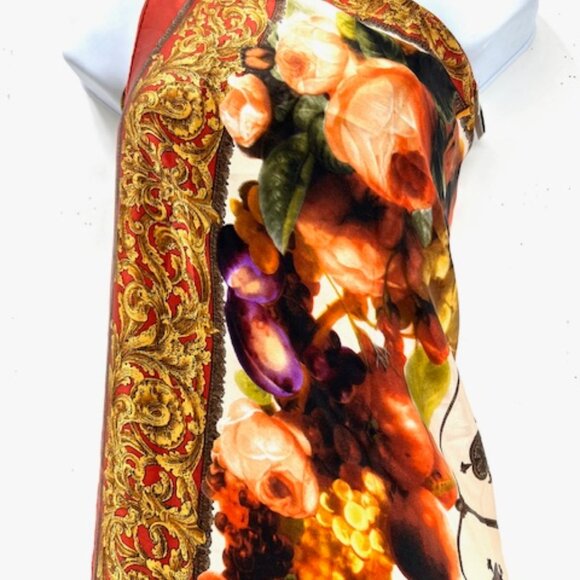 Over size Christian Dior 100% silk scarf or wrap full body, 43" x 43" size(23) - Picture 10 of 14